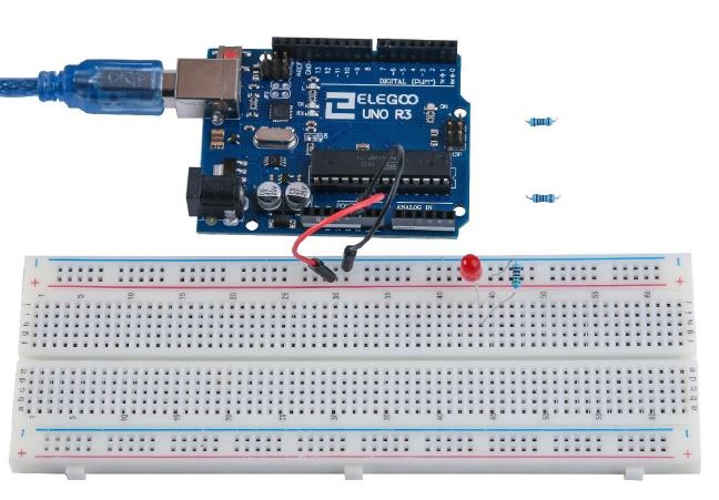 résultat de test pour allumer une LED
